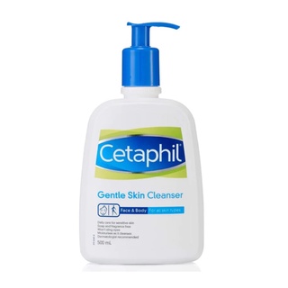 Cetaphil Gentle Skin Cleanser เซตาฟิล ทำความสะอาดผิวหน้า ล้างหน้า ผิวแห้ง แพ้ง่าย เป็นสิว ขนาด 500 ml (01245)