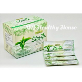 สารให้ความหวานแทนน้ำตาล(แบบซอง)สารสกัดจากหญ้าหวาน ธรรมชาติ100% Kontrol Stevia ขนาด150g. (1 กล่อง บรรจุ 30 ซอง) พกพาสะดวก