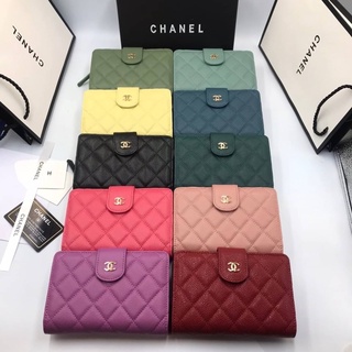 🔥🔥 Chanel 6” รุ่น 2in1 กระเป๋าตังค์ กระเป๋าใส่เหรียญ ใส่บัตร หนังอย่างดีงานสวยมากๆ🔥🔥