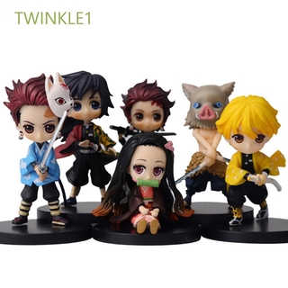 Twinkle1 ของเล่นฟิกเกอร์ตัวการ์ตูนอนิเมะญี่ปุ่น ขนาด 7 ซม. 6 ชิ้น/ชุด