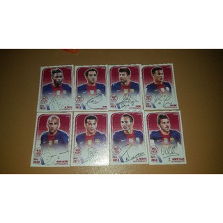 Panini Sticker Barcelona 12/13 Autograph ลายเซ็น