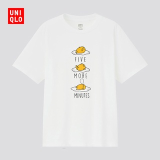 เสื้อยืดผู้ชายUniqlo X Sanrio เสื้อยืดลําลองสําหรับสตรีแขนสั้นพิมพ์ลาย Sanrio Collaboration Series (Ut) Sanrio Character