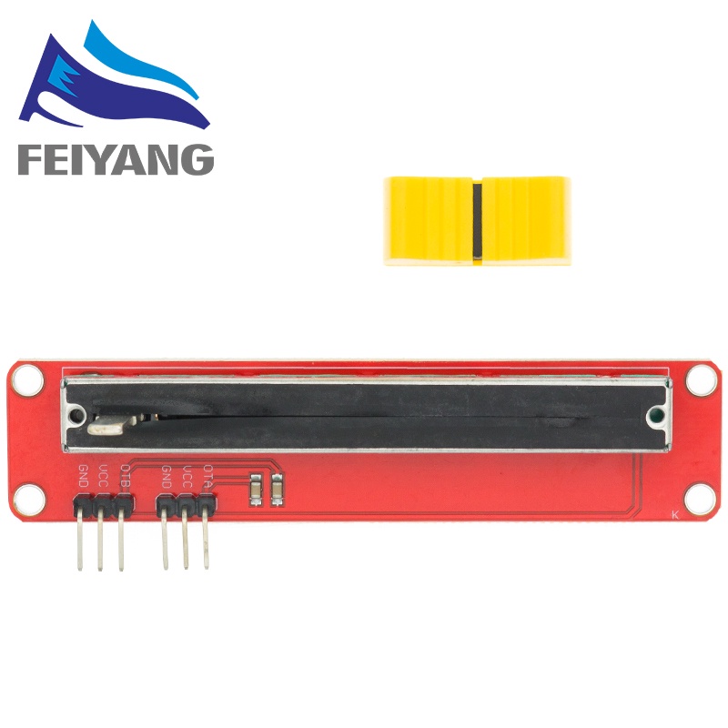 Slide Potentiometer 10K Linear Module เอาต์พุตคู่สําหรับ Arduino AVR บล็อกอิเล็กทรอนิกส์