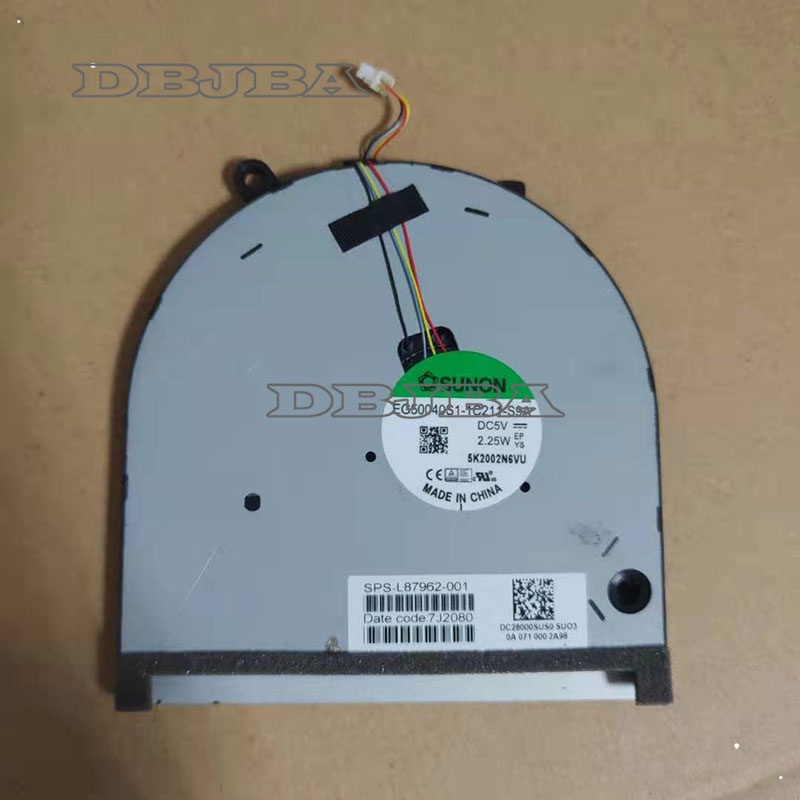 พัดลมระบายความร้อนแล็ปท็อปสําหรับ SUNON EG50040S1-1C211-S9A SPS-L87962-001 4PIN L87962-001