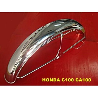 SUZUKI A70 A80 A100 AS100 B100 B100P B120 FRONT FENDER "CHOME PLATED" // บังโคลนหน้า เหล็กชุบโครเมี่ยม สินค้าคุณภาพดี