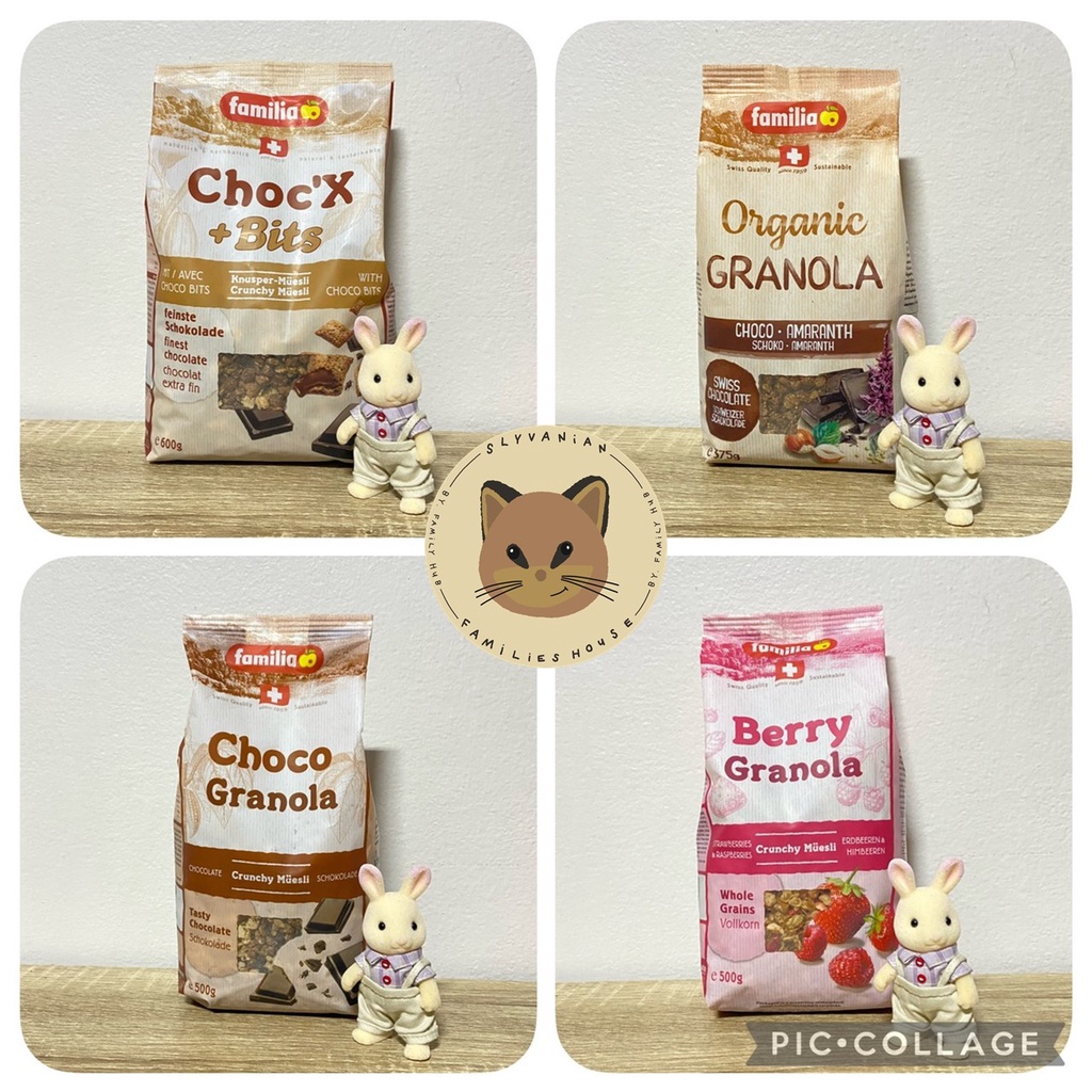 Familia Choc’X+Bits / Choco Granola / Knusper Granola / Berry Granola / Organic ซีเรียล กลาโนล่า นำเ