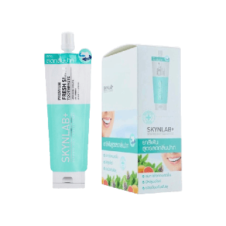 SKYNLAB PREMIUM FRESH SMILE TOOTHPASTE ยาสีฟันพรีเมี่ยมชนิดซอง 12G