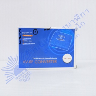 ตัวแปลง AV-RF ระบบโทรทัศน์สัญญาณทีวีภาพและเสียง AV-RF Converter ทีวีรุ่นเก่าไม่มีช่องAVสามารถใช้ต่อเพื่อใช้งาน ตัวแปลงRF