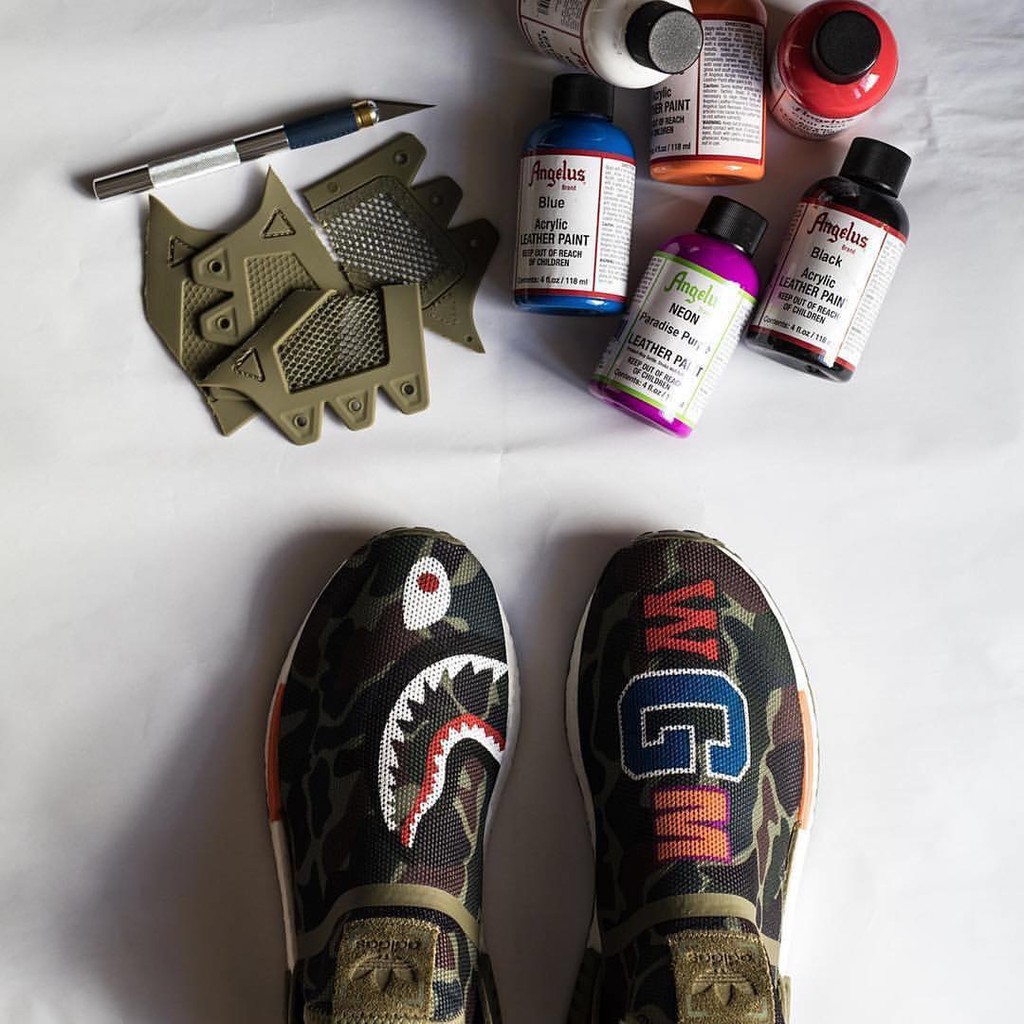 Angelus Paint สีอะคิลิคสำหรับทาวัสดุหนัง รองเท้าผ้าใบ กระเป๋า แบบพื้นฐาน 1/5