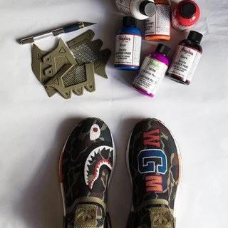 Angelus Paint สีอะคริลิคสำหรับทาวัสดุหนัง รองเท้าผ้าใบ กระเป๋า แบบพื้นฐาน 1/5 ขนาด 1oz. Made in USA.
