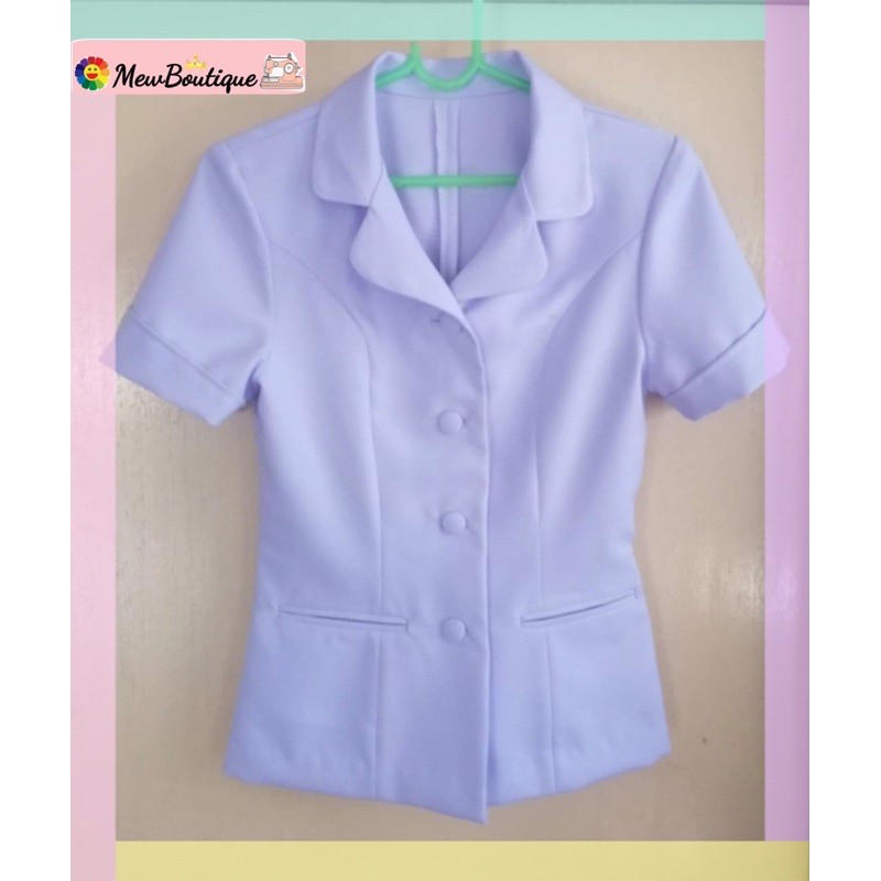 ชุดพยาบาลปกเทเลอร์มนงานคุณภาพByMewBoutique