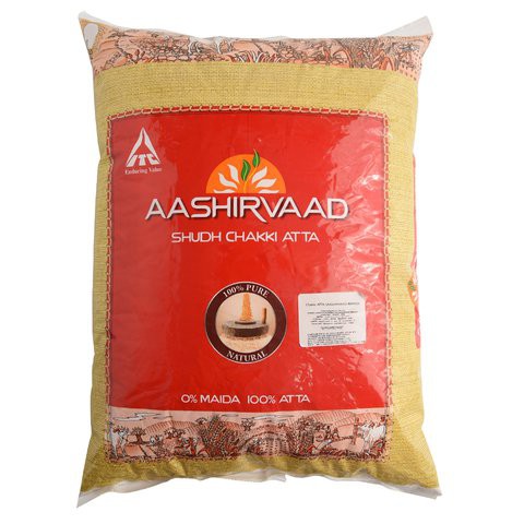 Aashirvaad Atta (ITC) 5 KGS (Whole Wheat Flour) แป้งโฮลวีต 100%