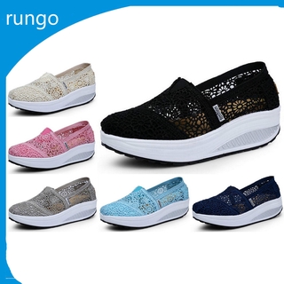 Women cool mesh shoes lace lady shake casual shoes