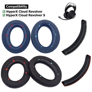 แผ่นฟองน้ําครอบหูฟัง สําหรับ HyperX Cloud Revolver Revolver S จํานวน 1 คู่