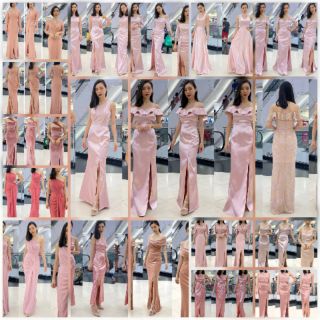 อัพเดทStock MaxiDress Pink เดรสชมพูราตรี ราตรีชมพู S M L XL 2XL.3XL เดรสสั้น เดรสราตรี เดรสไปงาน เดรสออกงาน เดรสแดง เดรส