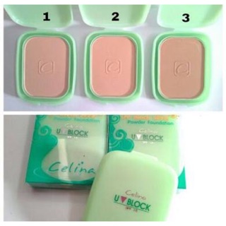 แป้งพริตตี้ แป้งพัฟ Celina UV Block Oil Free Powder Foundation