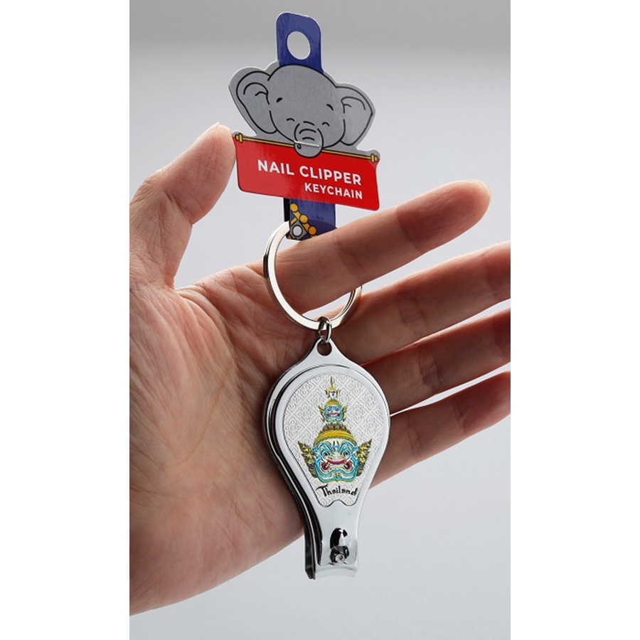พวงกุญแจกรรไกรตัดเล็บ ที่เปิดขวด 3 in 1/ Nail clipper keychain with bottle opener 指甲钳 钥匙链 开瓶器/ 爪切り キーホルダー  ボトルオープナー