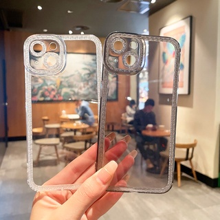 เคสกากเพชรสำหรับ Compatible for iPhone 13 12 11 Pro Max XS Max X XR 7 Plus 8 Plus SE 2020 2022 ป้องกันฝาครอบกล้อง