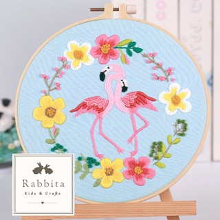 EB18 ชุดปักผ้า Rabbita DIY ลายแครบชุด สินค้าพร้อมส่ง