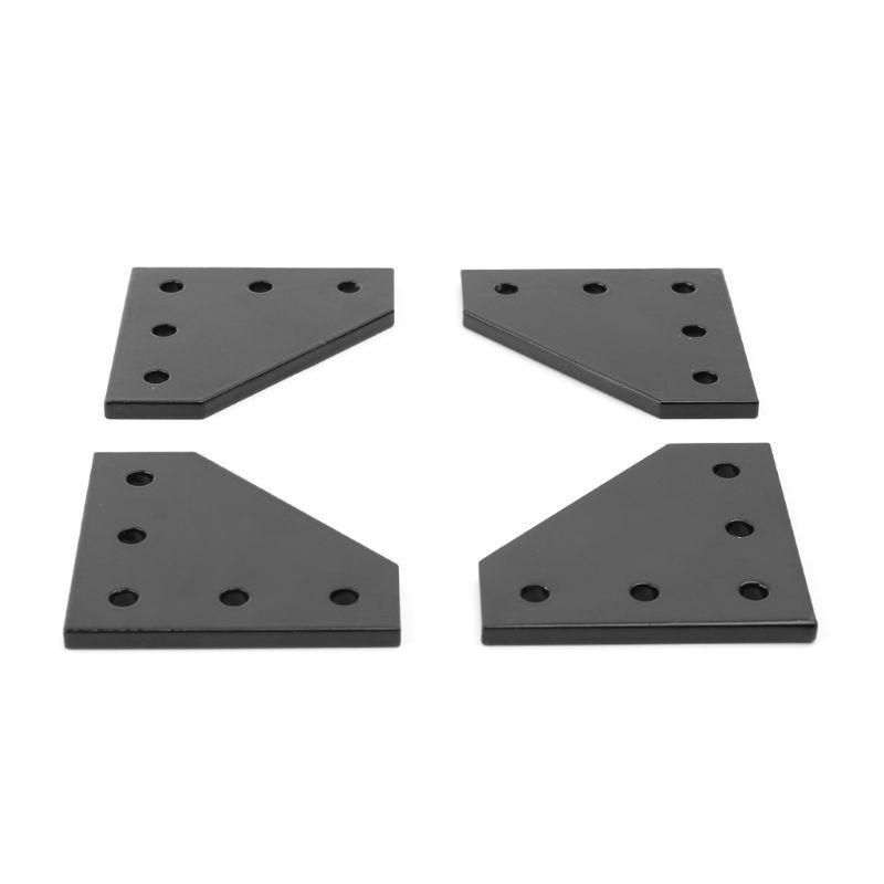 4 ชิ้น 5 Hole joint Boards 90 ° Bracket สำหรับ 2020 Aluminum Profile