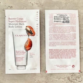 🔥แท้💯%🔥ฉลากไทย 8ml.ผลิต9/63 (แบบซอง)โลชั่นทาผิวกาย  CLARINS Moisture-Rich Body Lotion with shea butter for dry skin