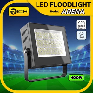 Richled สปอร์ตไลท์ LED 400W RICH ARENA  แสงขาว5700K โคมติดสนามกีฬา กันน้ำกันฝุ่น IP65 อายุการใช้งานยาวนาน 50,000 ชั่วโมง