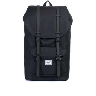 Herschel Little America Backpack - Black / Black rubber