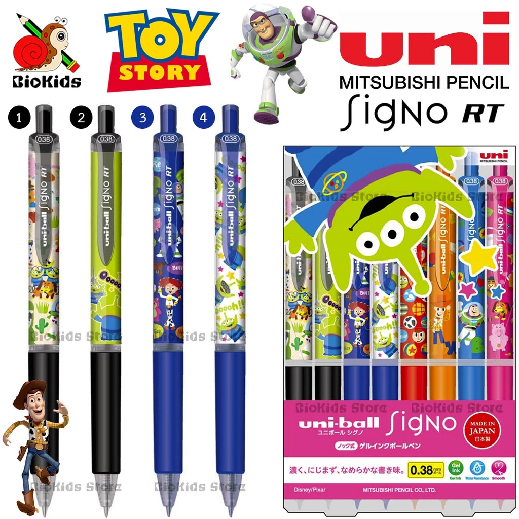 Uni signo rt Toy story 0.38 mm. limited edition I ปากกาเจลหัว 0.38
