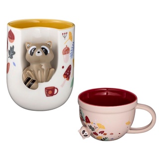 Starbucks raccoon Mug สตาร์บัค​ แก้ว​ แรคคูน