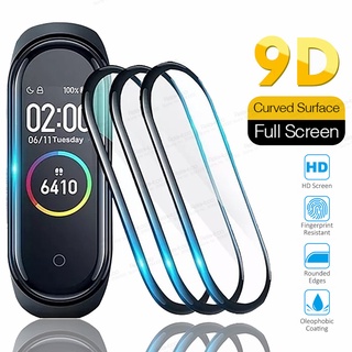 ฟิล์มกระจกนิรภัยป้องกันรอยหน้าจอ 9D 3-1 ชิ้นสําหรับ Xiaomi Mi Band6 Miband Band6 Miband6