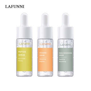 Lafunni เซตเซรั่มวิตามินซี ไวท์เทนนิ่งเปปไทด์ ต่อต้านริ้วรอย ให้ความชุ่มชื้น ดูแลผิว 3 ชิ้น