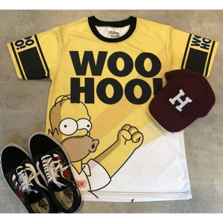 เสื้อ &amp; เดรส ผ้าดาวกระจายลาย Simpson Woo Hoo!