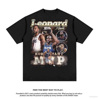 เสื้อยืดคอกลม แขนสั้น ลาย NBA Leonard Fan น่ารัก สไตล์วินเทจ อเมริกัน สําหรับผู้ชาย และผู้หญิงS-5XL