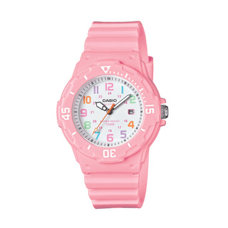 Win Watch shop Casio นาฬิกาข้อมือผู้หญิงและเด็ก รุ่น LRW200H4B2 สายเรซิ่น สีชมพู สุดน่ารัก กันน้ำ 100 เมตร