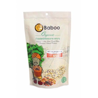 ✨ขายดี✨ บาบู ควินัว 3 สี 450 กรัม Baboo Tri-Color Quinoa 450 g