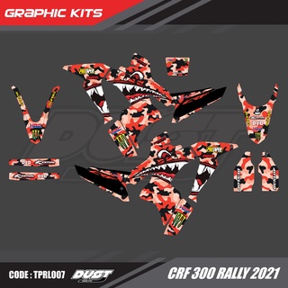 สติ๊กเกอร์วิบาก Honda CRF 300 Rally ทั้งคัน Graphic kit สติ๊กเกอร์เคลือบเงา สุดคุ้ม