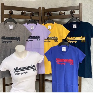 Allamanda By AEIOU J02 เสื้อยืด คอกลม ผ้าสี รวมลาย ทรงเข้ารูป สินค้าของแท้  No.1-11