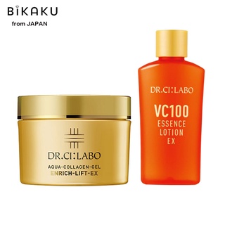 🇯🇵【Direct from Japan】Dr.Ci Labo Aqua Collagen Gel, Enrich Lift EX Cream VC100Essence Lotion