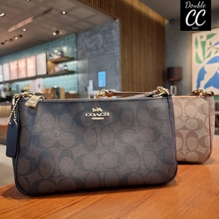 (แท้ 💯%‼) COACH F58321 TOP HANDLE POUCH