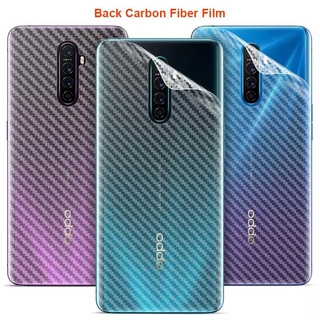 OPPO A93 A53 A92 A52 A72 A31 A9 A5 2020 A91 A12 A12e A5s A3s Reno 4 3 2 Pro 2F 2Z  10x Zoom Carbon Fiber Screen Protector Soft Protective Back Film