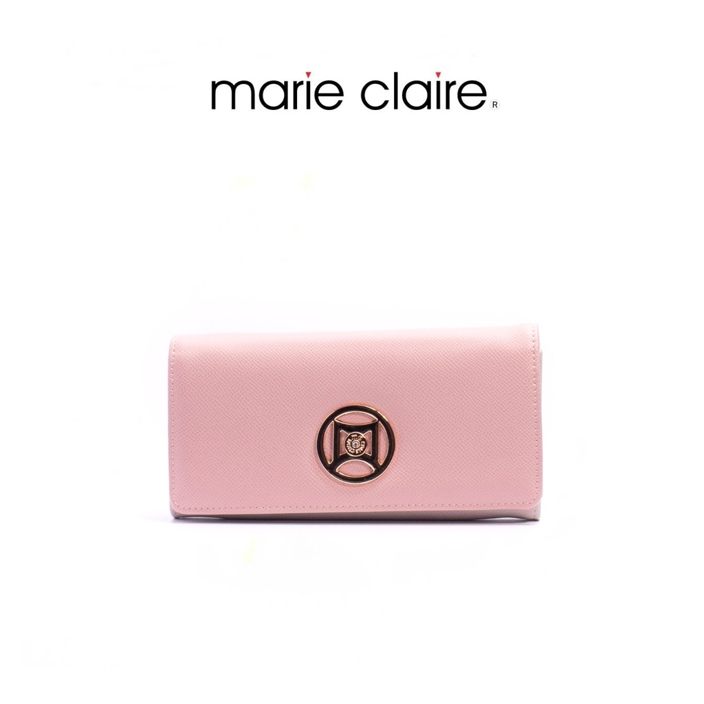 Bata บาจา ยี่ห้อ Marie Claire กระเป๋าสตางค์ กระเป๋าสตางค์ใบยาว กระเป๋าตังค์ สำหรับผู้หญิง รุ่น Cia สีชมพู 9015059