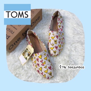 รองเท้า TOMS Original 🌵🍄 สินค้าพร้อมส่ง ลายหัวใจ 🌈🗽💈🦖🚧🌏