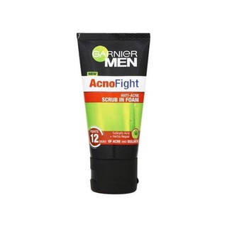 garnier men acno fight anti-acne scrub in foam 100ml 0 กก.