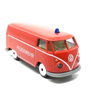 Majorette Volkswagen T1 - Feuerwehr - Red Color /Wheels VIN /scale 1/59 (3 inches) no Package