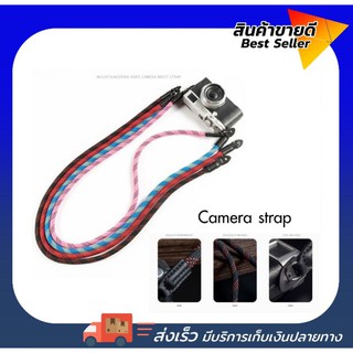 สายคล้องกล้อง  สายคล้องกล้องเชือกปีนเขาลายจุด camera strap