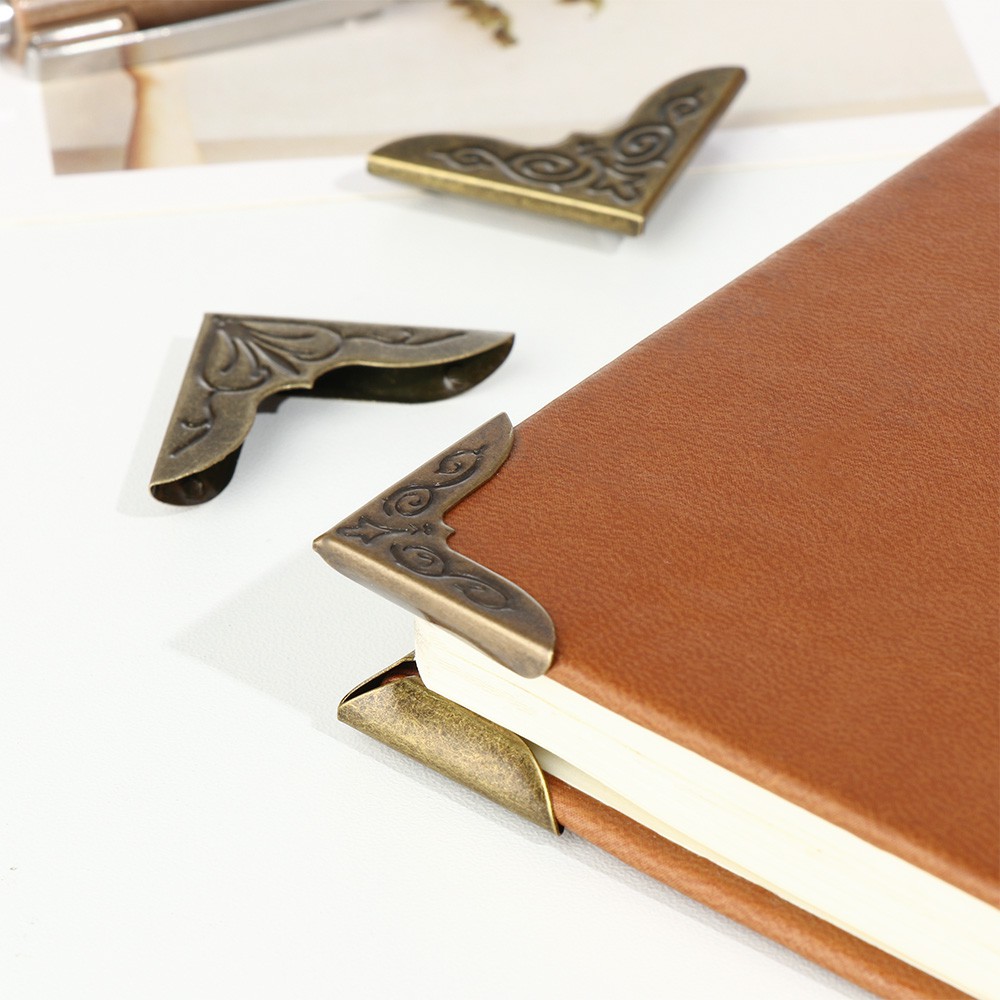 Peny โลหะป้องกันมุม สําหรับตกแต่งสมุดภาพ อัลบั้มรูป DIY 4 ชิ้น - รูปที่ 3