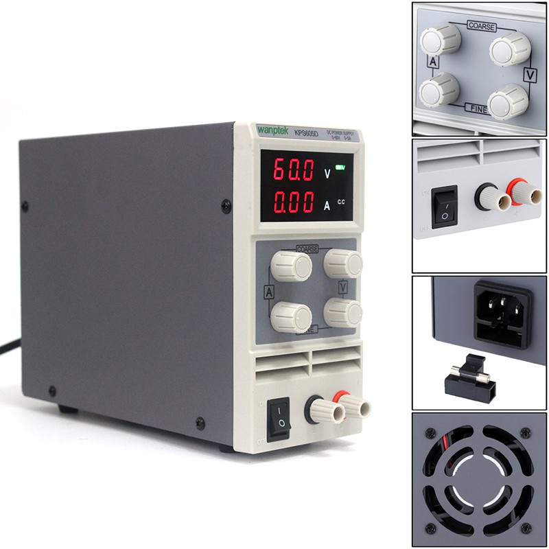KPS605D 0~60V 5A Adjustable Digital Switching DC Power Supply AC110V/220V,50HZ 