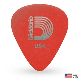 DAddario® Guitar Pick ปิ๊กกีตาร์ ทรงมาตราฐาน วัสดุ Duralin (Red / Bright Tone / Light Gauge 0.60 mm.)