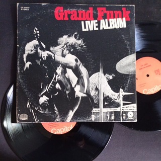 แผ่นเสียง 12 นิ้ว 2 LP Grand Funk  Live Album บันทึกการแสดงสด วงร็อคที่เคยนิยมในอดีต  ทดลองฟังได้ครับ