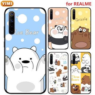 เคส realme 11 5 5S 5I 6I pro plus 4G 5G  7 6 7i C17 pro plus 4G 5G  โทรศัพท์มือถือลายการ์ตูนหมีน่ารักสําหรับ